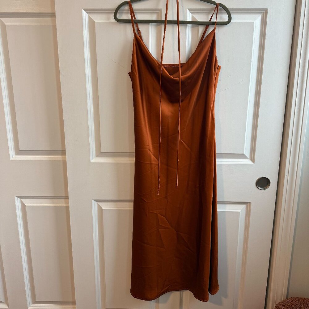 Spaghetti Strap Satin Slip Dress